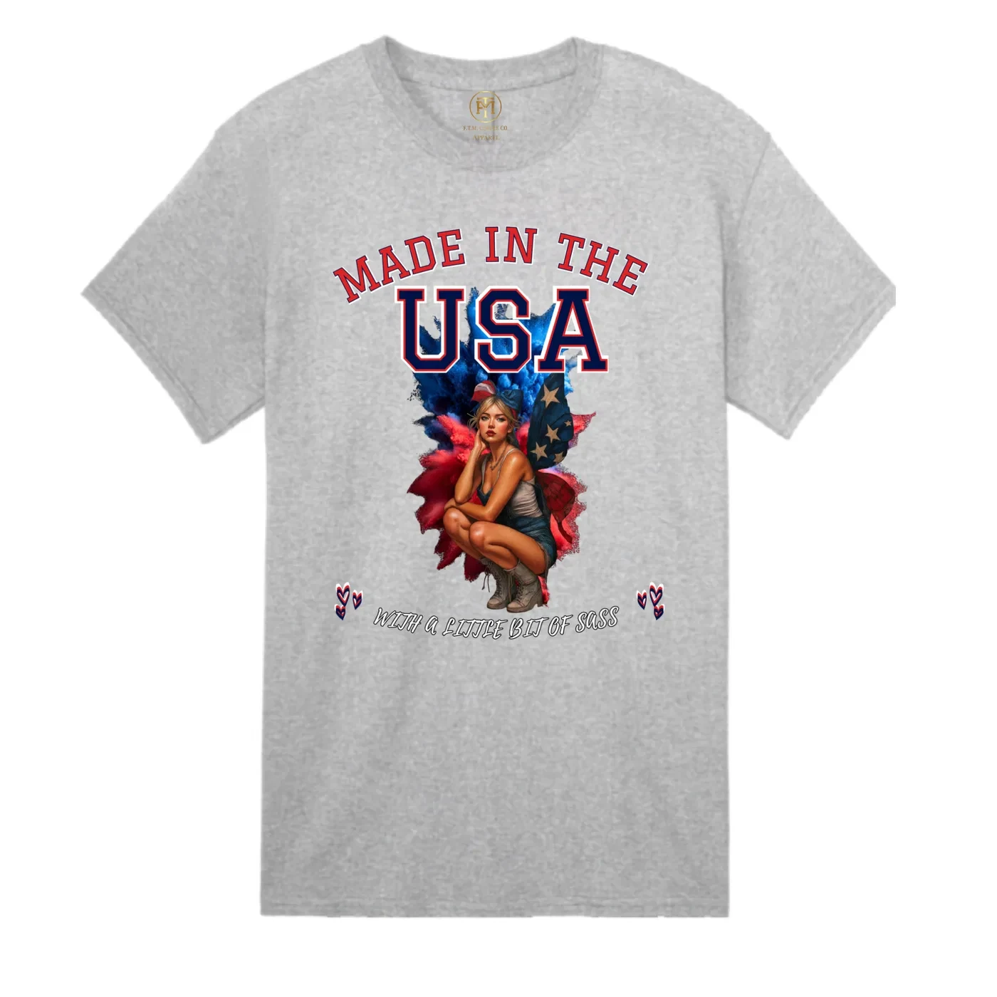 Made in the USA Pin-Up T-Shirt – Little Bit of Sass product view 2