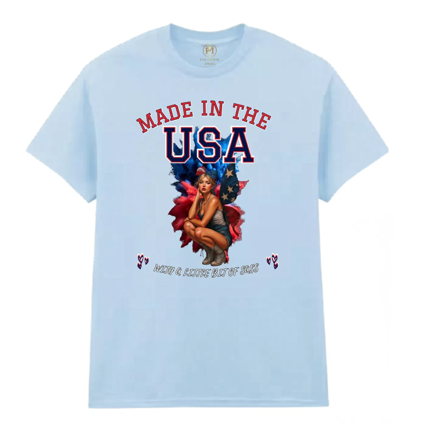 Made in the USA Pin-Up T-Shirt – Little Bit of Sass product view 3