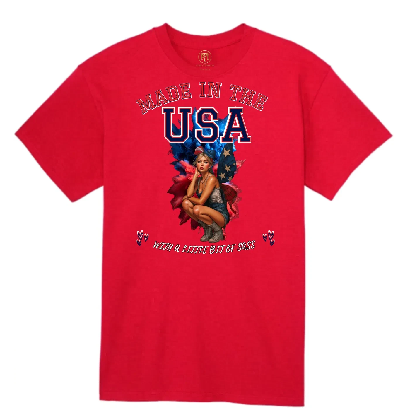 Made in the USA Pin-Up T-Shirt – Little Bit of Sass product view 5