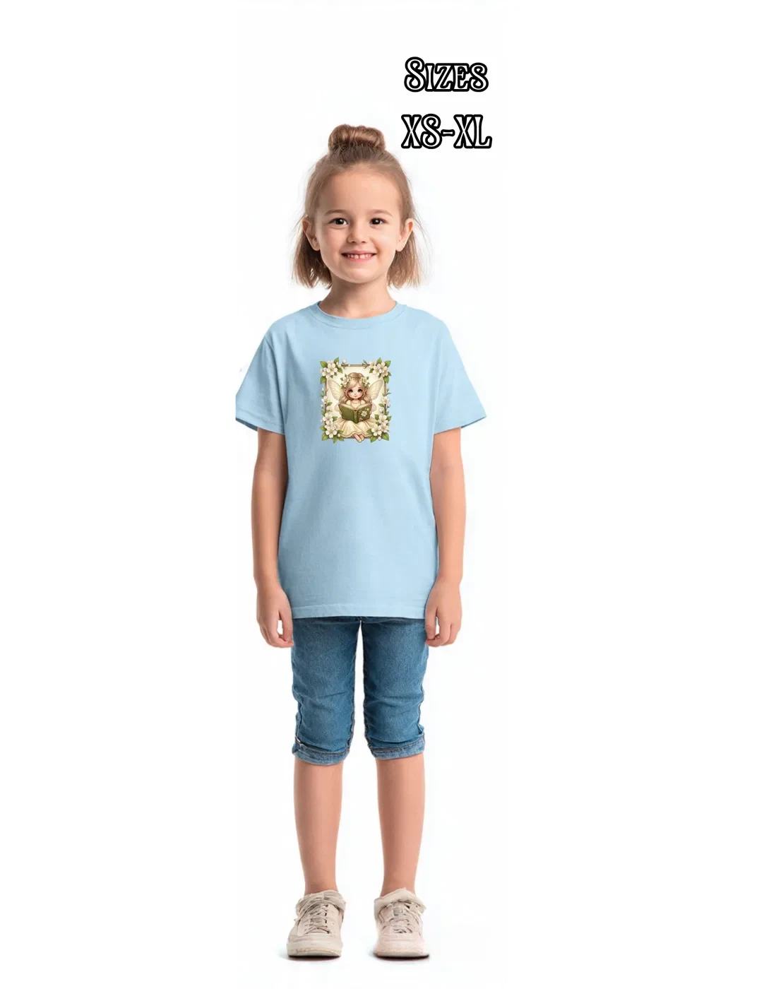 Reading Flower Fairy Youth T-Shirt product view 4