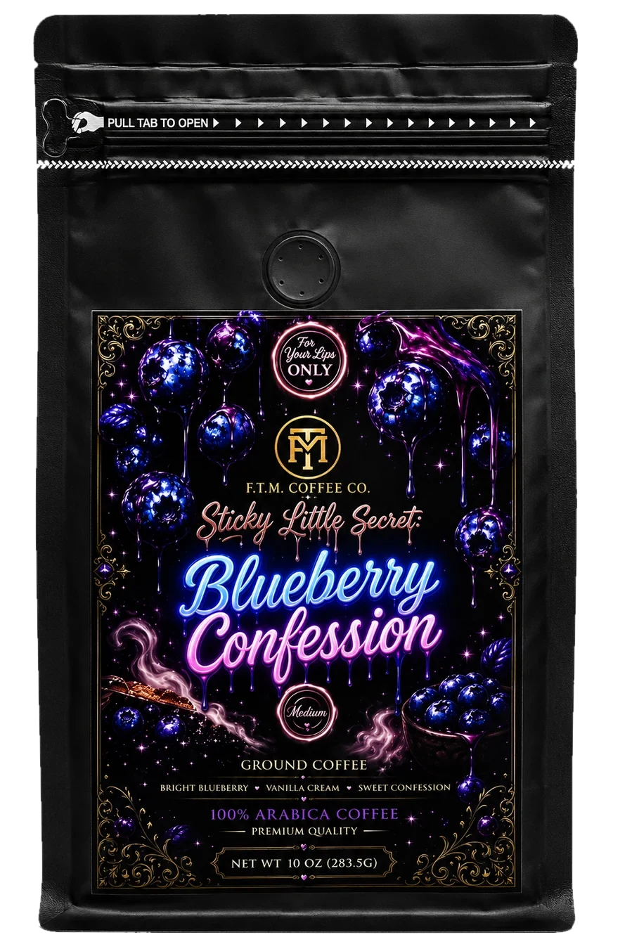 Blueberry Confession coffee bag
